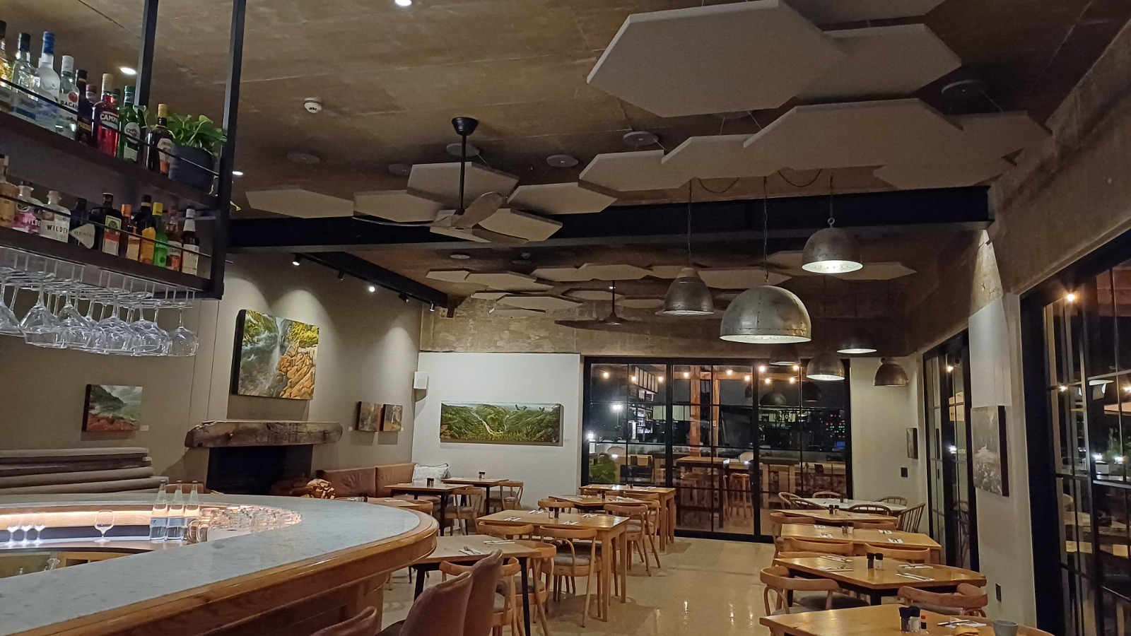 Sound absorbing ceiling panels